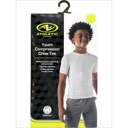 Athletic Works Youth Compression Crewneck Training Tee