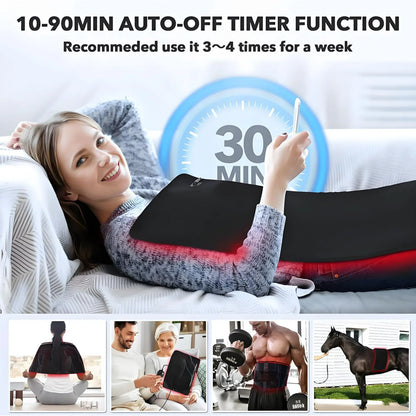 Red Light Therapy Pad Infrared LED Full Body Mat for Muscle Recovery