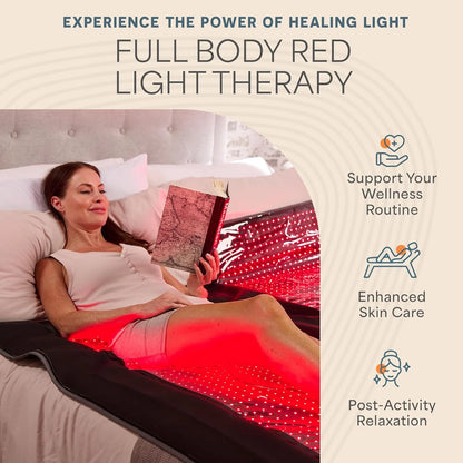 LifePro AllevaBody Red Light Therapy Blanket Full Body Infrared Recovery Mat