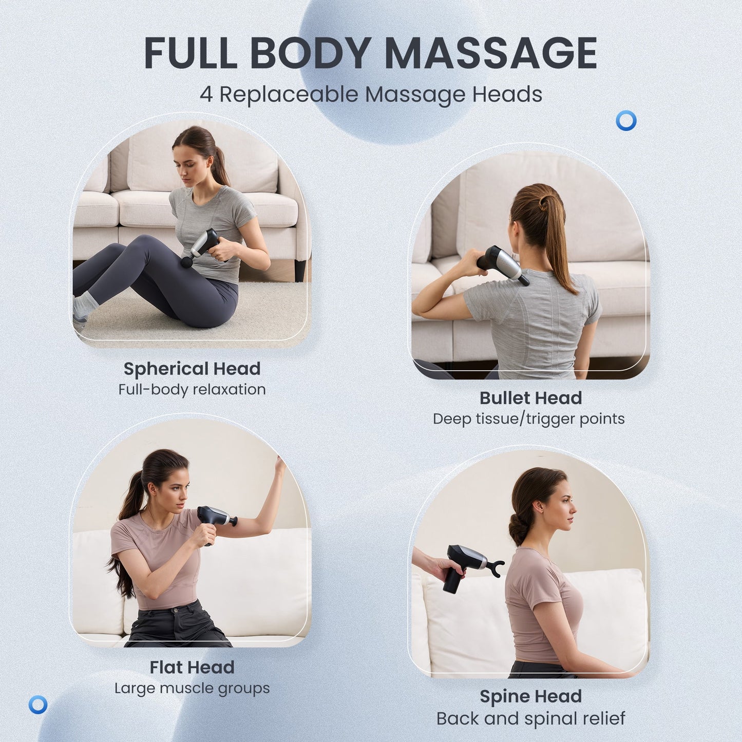 Naipo Mini Massage Gun Electric Deep Tissue Muscle Massager