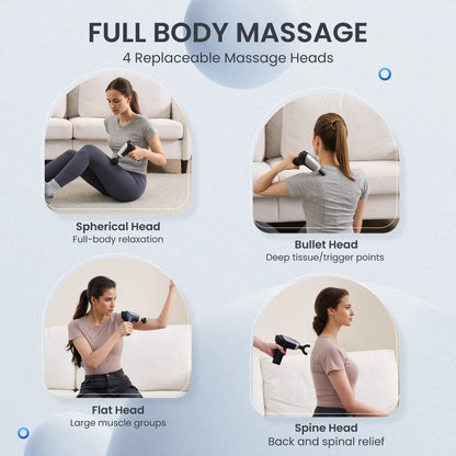 Naipo Mini Massage Gun Electric Deep Tissue Muscle Massager