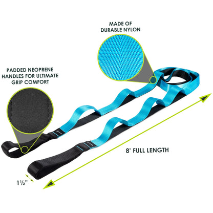 ProsourceFit Multi-Loop Stretching Strap for Yoga and Flexibility