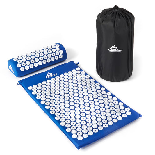 Black Mountain Acupressure Mat with Pillow for Muscle Relaxation