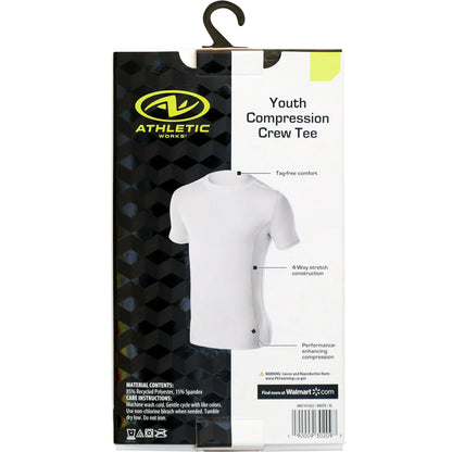 Athletic Works Youth Compression Crewneck Training Tee