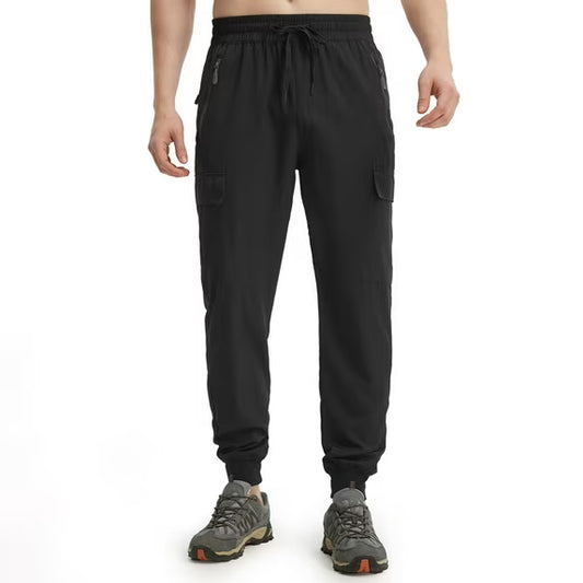 Men's Lightweight Quick-Dry Joggers Athletic Cargo Pants