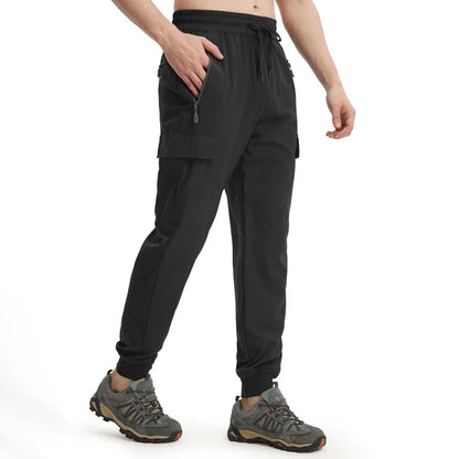 Men's Lightweight Quick-Dry Joggers Athletic Cargo Pants