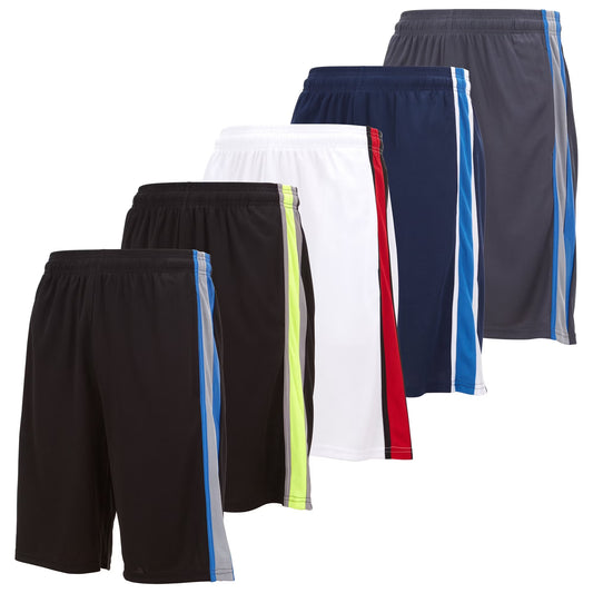 Daresay Men’s 9" Mesh Athletic Shorts 5-Pack with Pockets