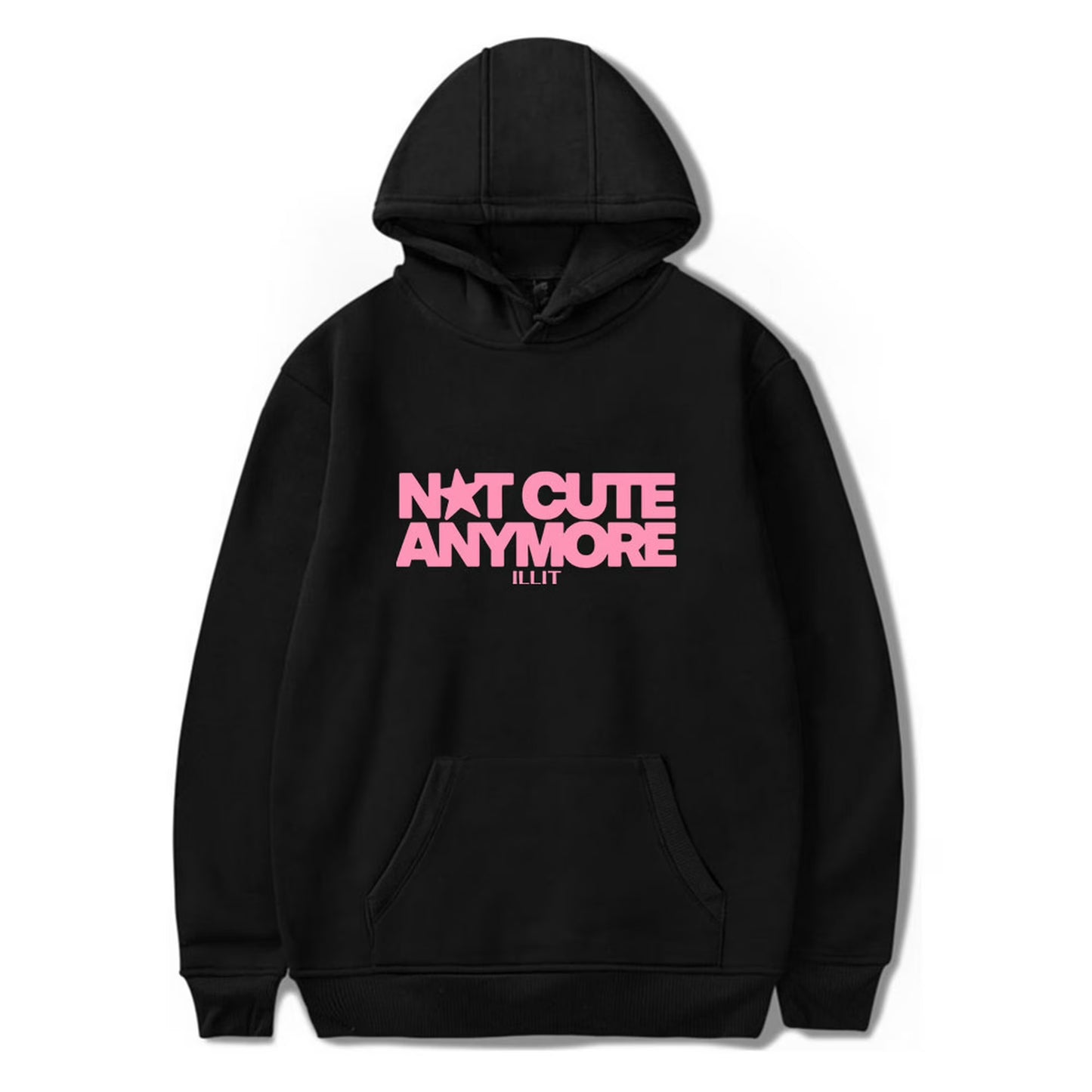 Not Cute Anymore Hooded Drawstring Pocket Sweatshirt