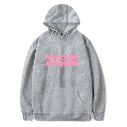 Not Cute Anymore Hooded Drawstring Pocket Sweatshirt