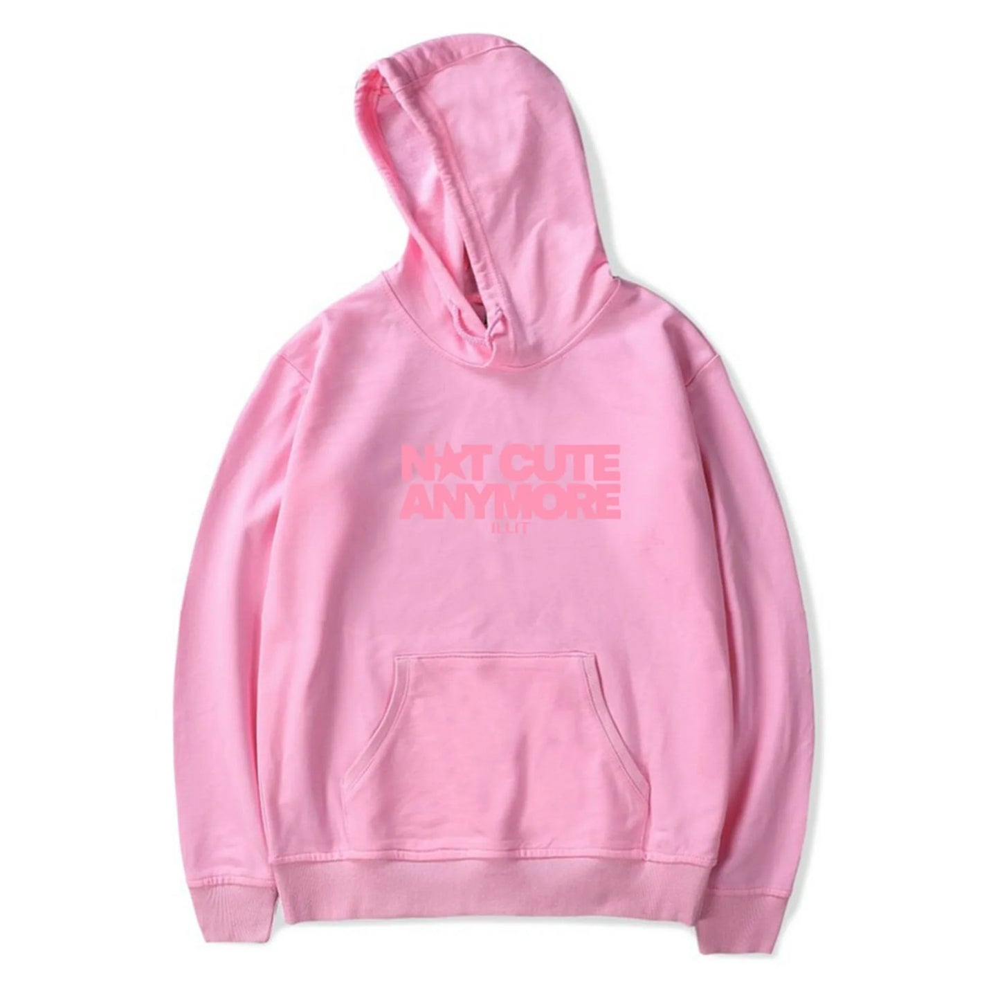 Not Cute Anymore Hooded Drawstring Pocket Sweatshirt