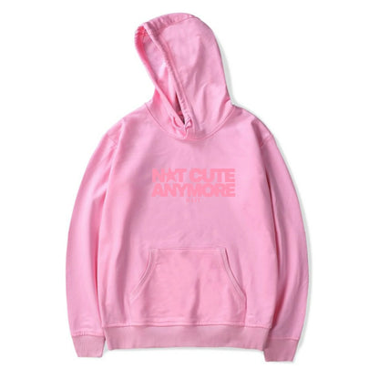 Not Cute Anymore Hooded Drawstring Pocket Sweatshirt