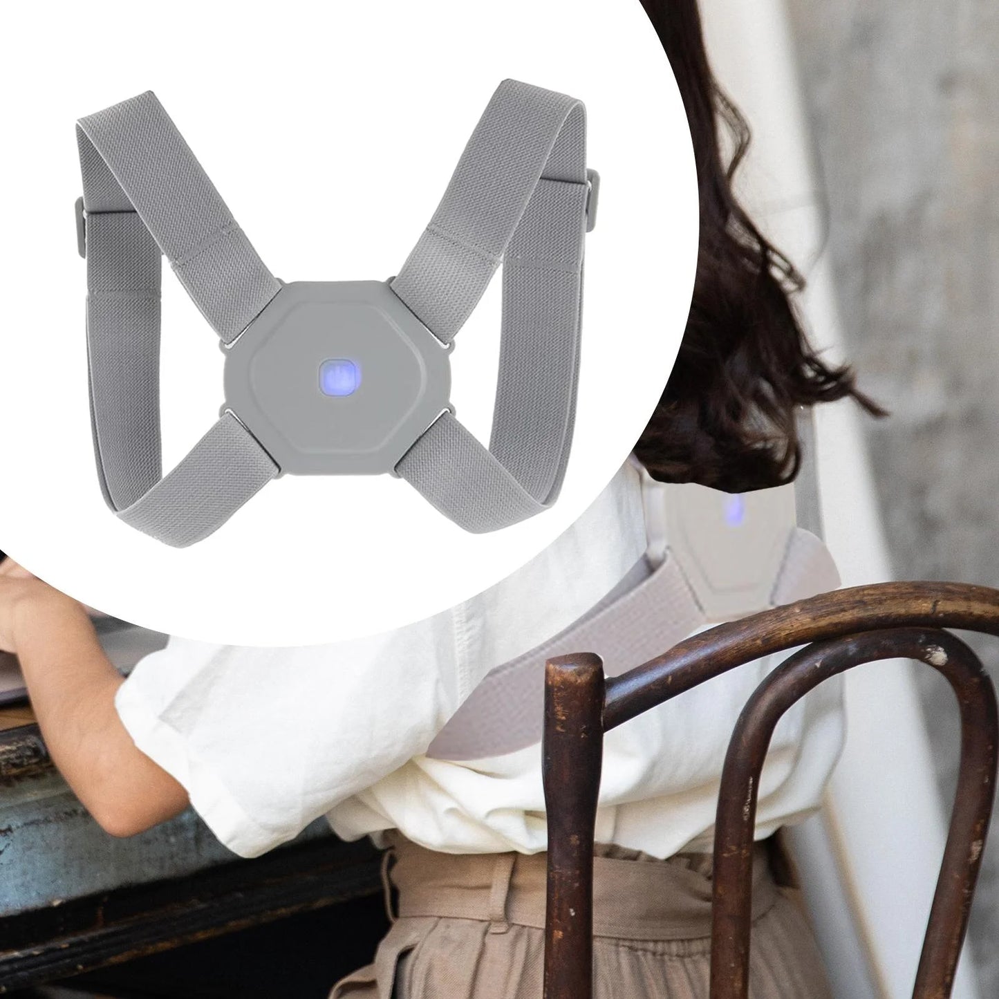 Smart Posture Corrector with Intelligent Vibration Back Support
